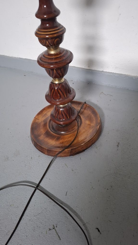 Lampa stojąca z żyrandolem vintage
