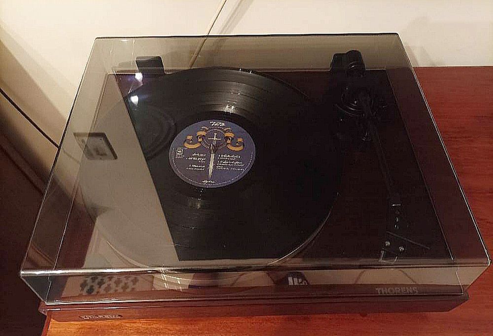 Gramofon THORENS TD 202 Fornir ORZECH połysk + karton OKAZJA