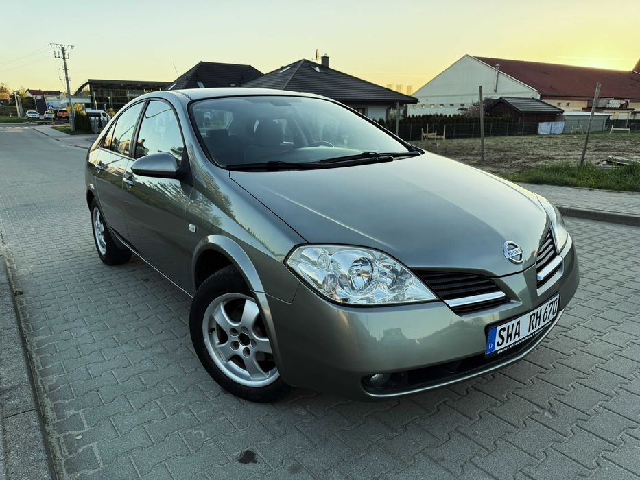 NISSAN PRIMERA 2004r 1.8 benz KLIMA/ALU/KAMERA wzorowy stan 154.000km!