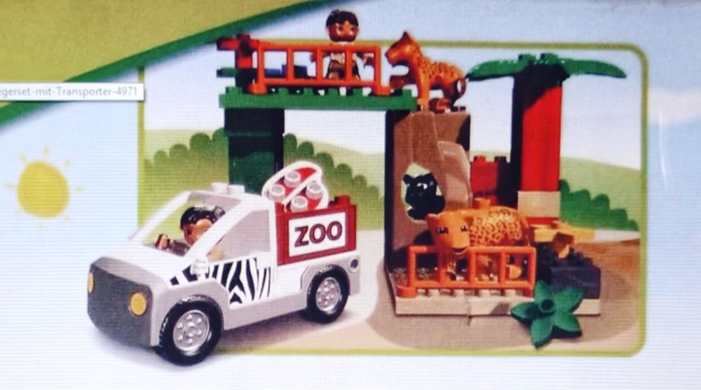 Lego duplo 4971 Pojazdy w zoo