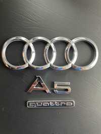 Audi A 5 Quattro znaczki