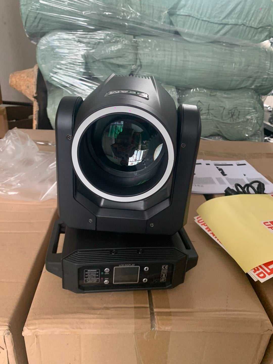 Głowica Sharpy Beam 200W LED Ring Rainbow 18Prism+ CASE Ostatni Zestaw