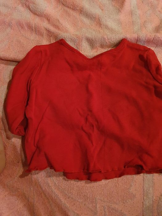 Bluza czerwona  na chłodniejsze dni