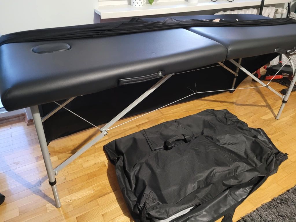 Łóżko stół do masażu aluminiowy Ultra 2 195 x 70cm + pokrowiec gratis