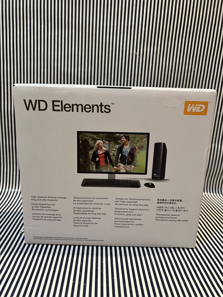 Зовнішній жорсткий диск WD Elements Desktop 6 TB (WDBWLG0060HBK)