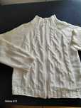 sweter bialy elegancki 134h&m