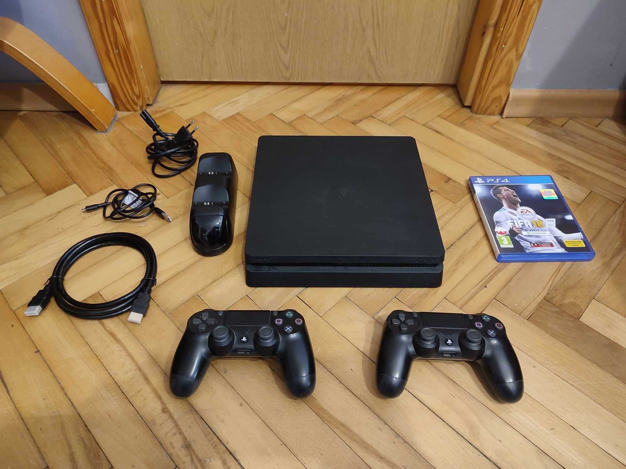 Okazja! Konsola PS4 1TB + 2 pady i gra! Playstation 4 Slim ! Gwarancja