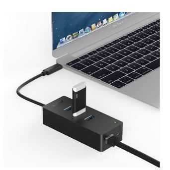 USB-C Hub 3 x USB ethernet