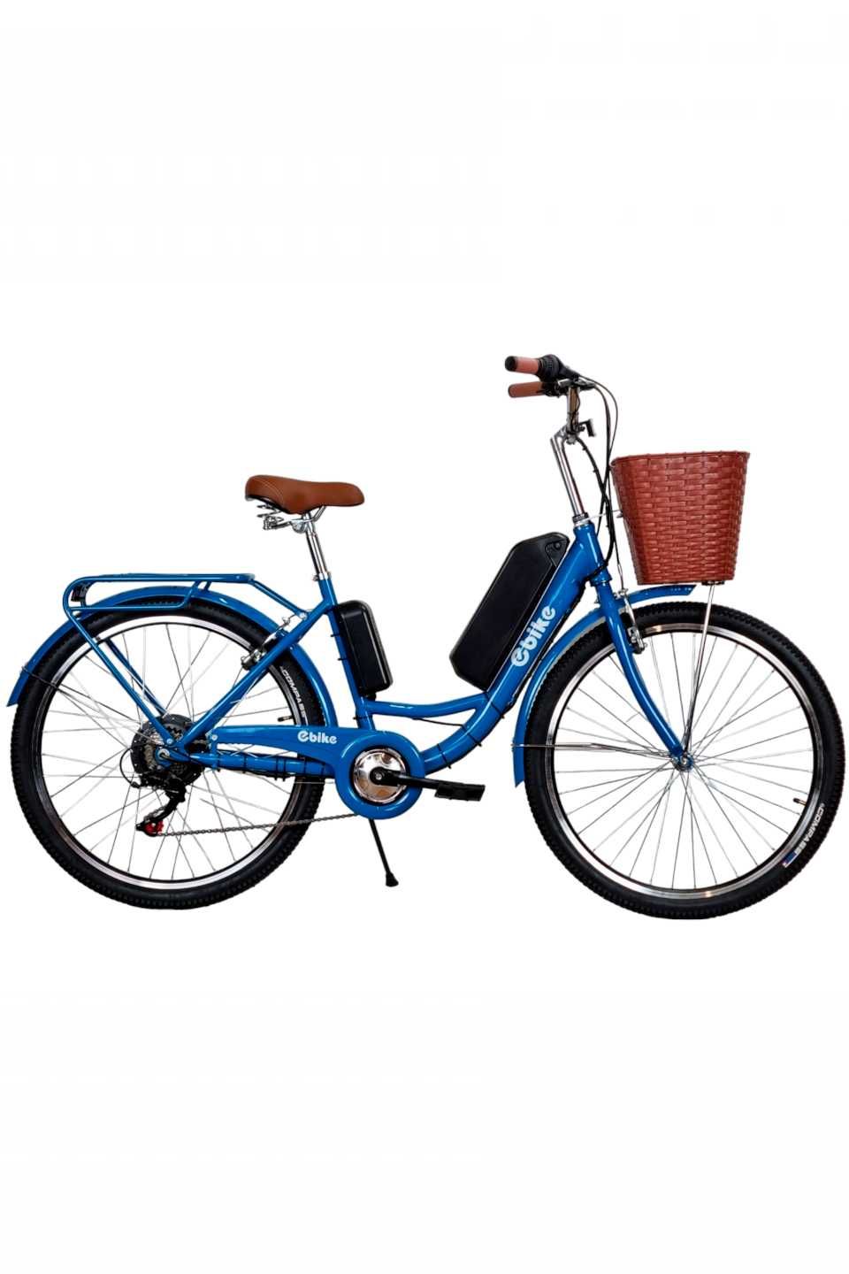 Електровелосипед Ebike Comfort 26″ 36V 500W 20 Ah чорний/червонй/синій