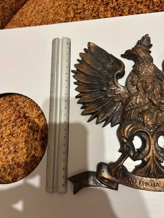 ryngraf orzeł mosiądz POD TWĄ OBRONĘ