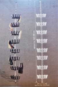 Estante de calçado rotativa sapateira vertical