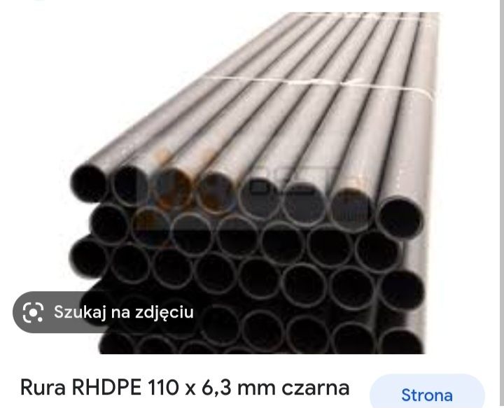 Rura rury osłonowa przepustowa kanalizacyjna 110/6.3mm 6m cena/1szt