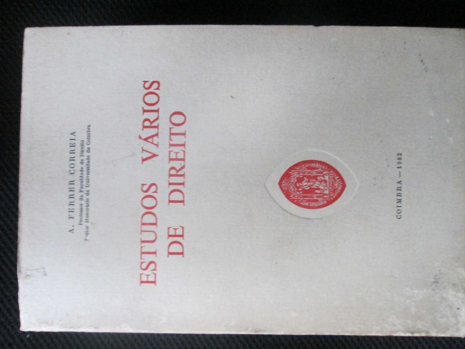 Estudos Vários de Direito, de A. Ferrer Correia