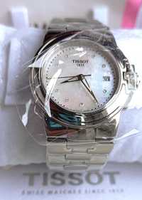 Szwajcarski Zegarek Tissot Sport Diamond Stainless Steel MOP Diamenty