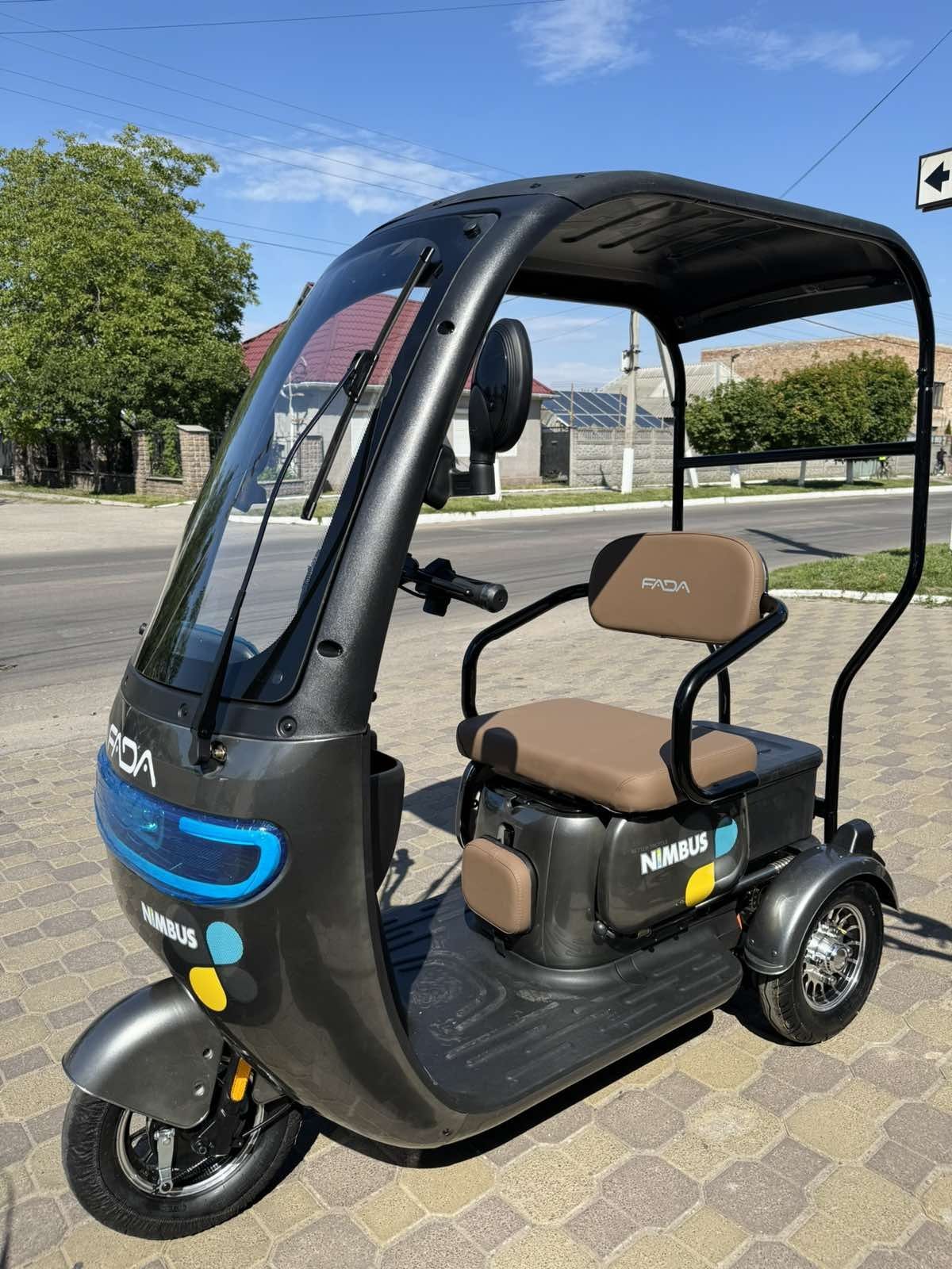 Електротрайк електроскутер скутер трьохколісний Fada Nimbus 800W