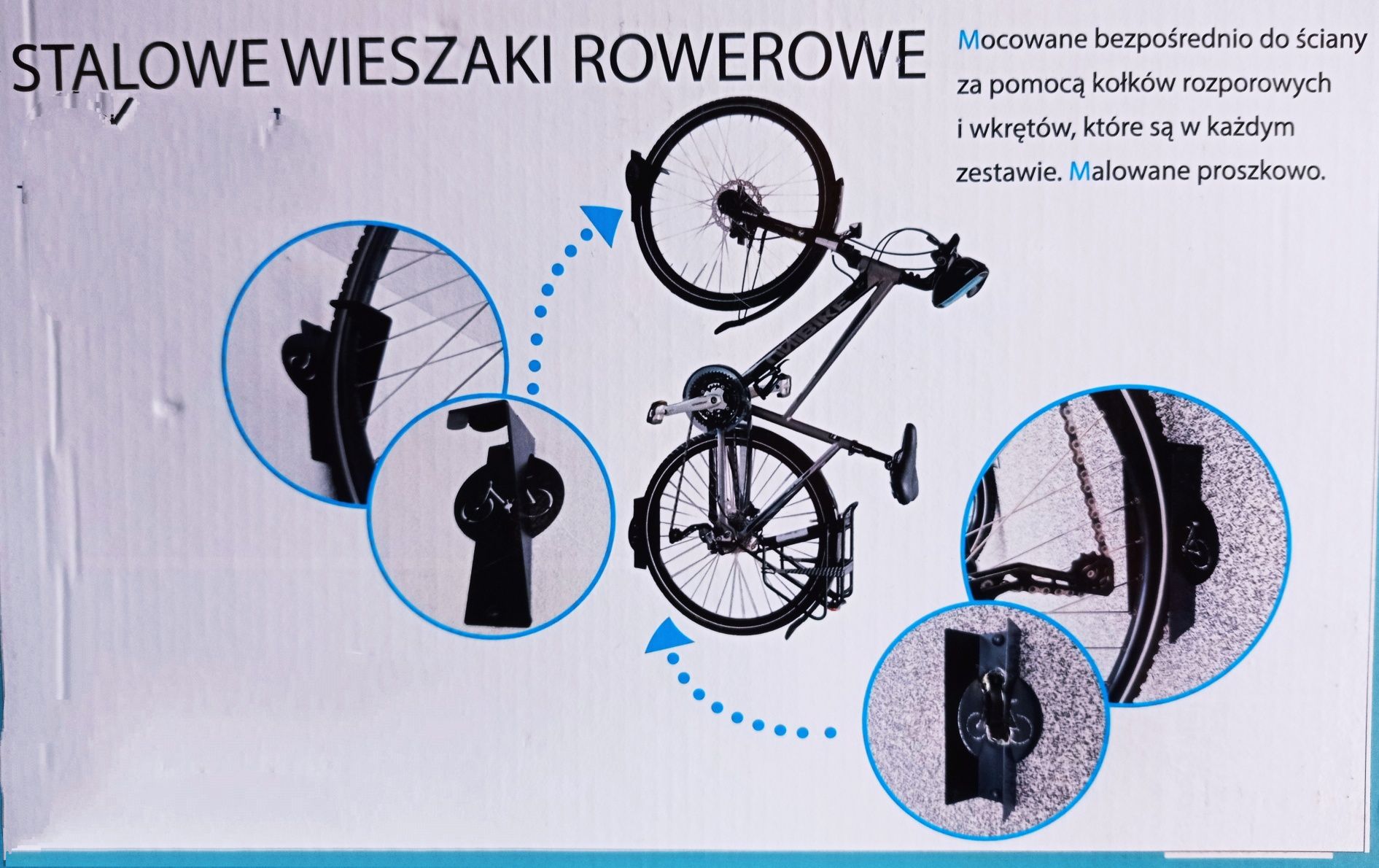 Wieszak rowerowy, na rower.