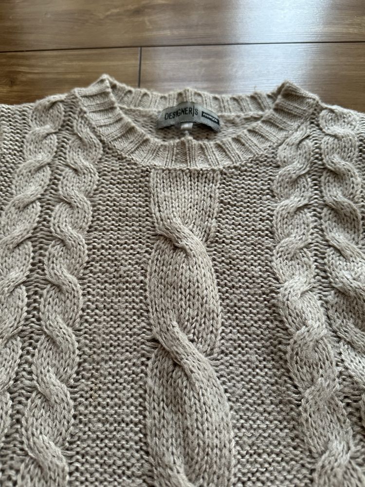Sweter długi ciepły zima rozmiar S