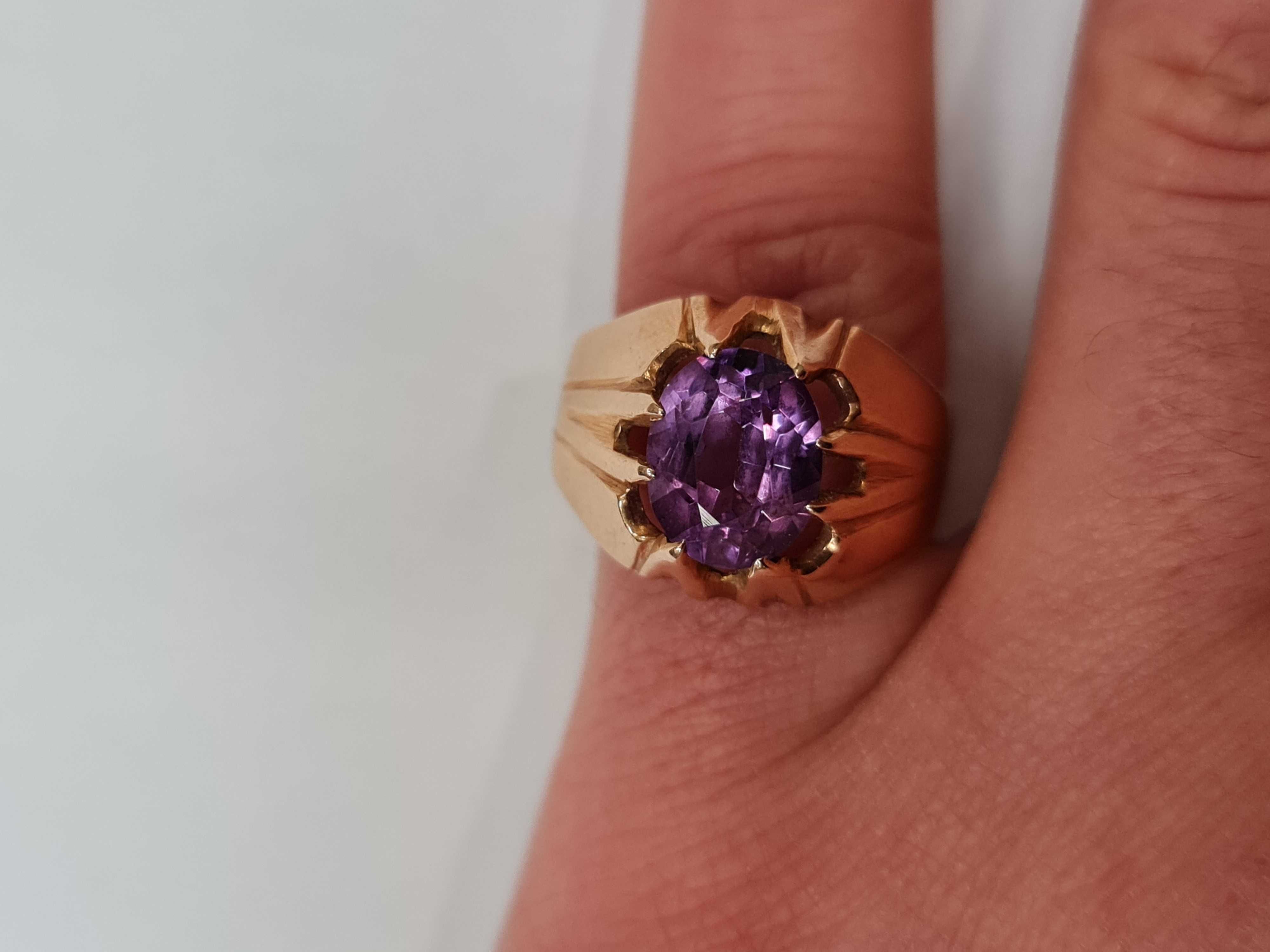 II poł. XX wieku! Złoty sygnet/ Radzieckie 583/ 7.05 gram/ R17