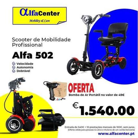 Scooter elétrica de mobilidade Alfa 502 - NOVA