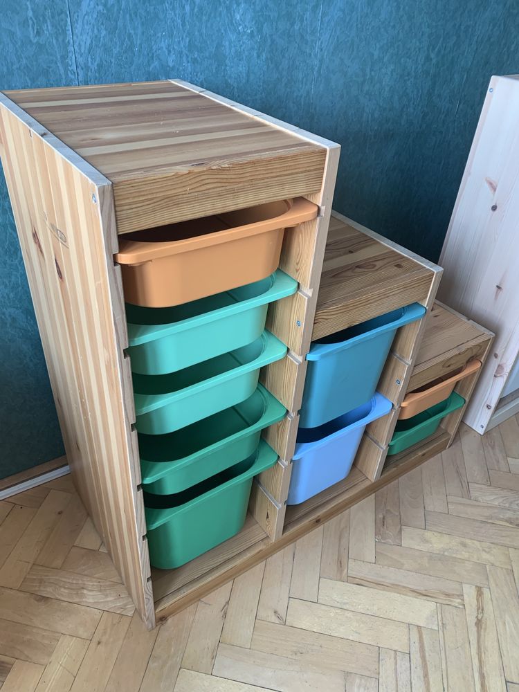 Ikea Trofast schodki regal z pojemnikami na zabawki