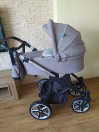 Wózek 2w 1 Baby Designe Lupo Comfort Limited Edition 02 Satin,szary