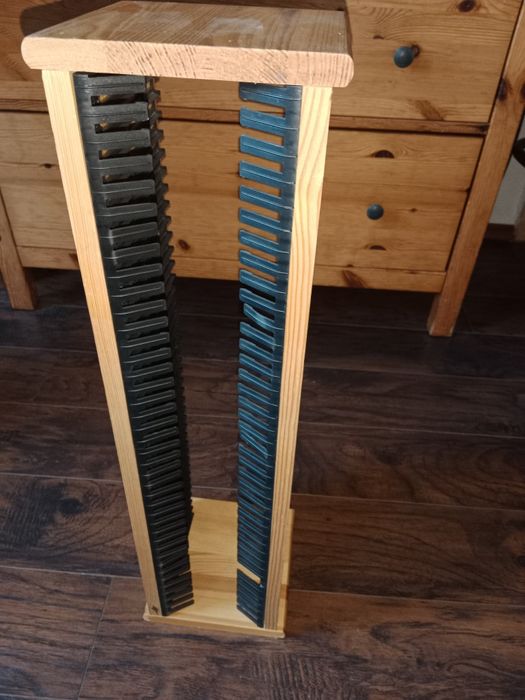 Drewniana Szafka półka na płyty CD wysokość 67,5cm