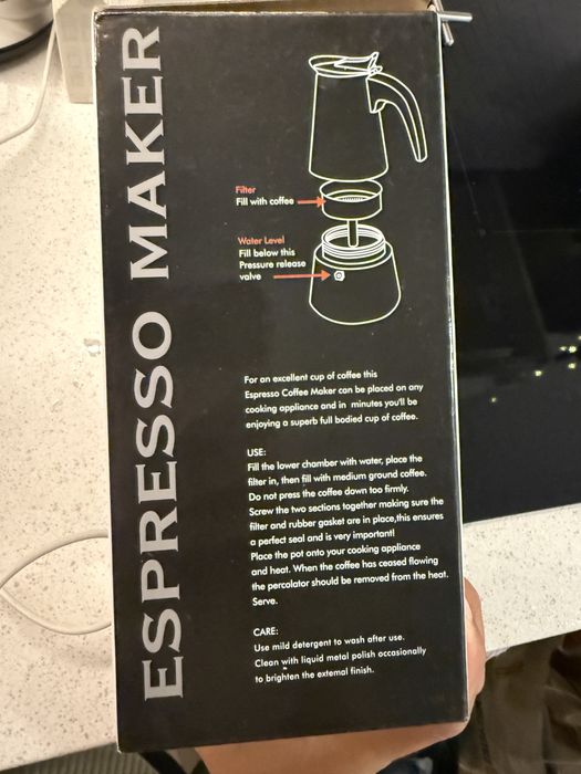 Kawiarka stalowa do espresso NOWA