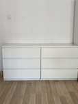 Sprzedam 2 biale komody ikea malm