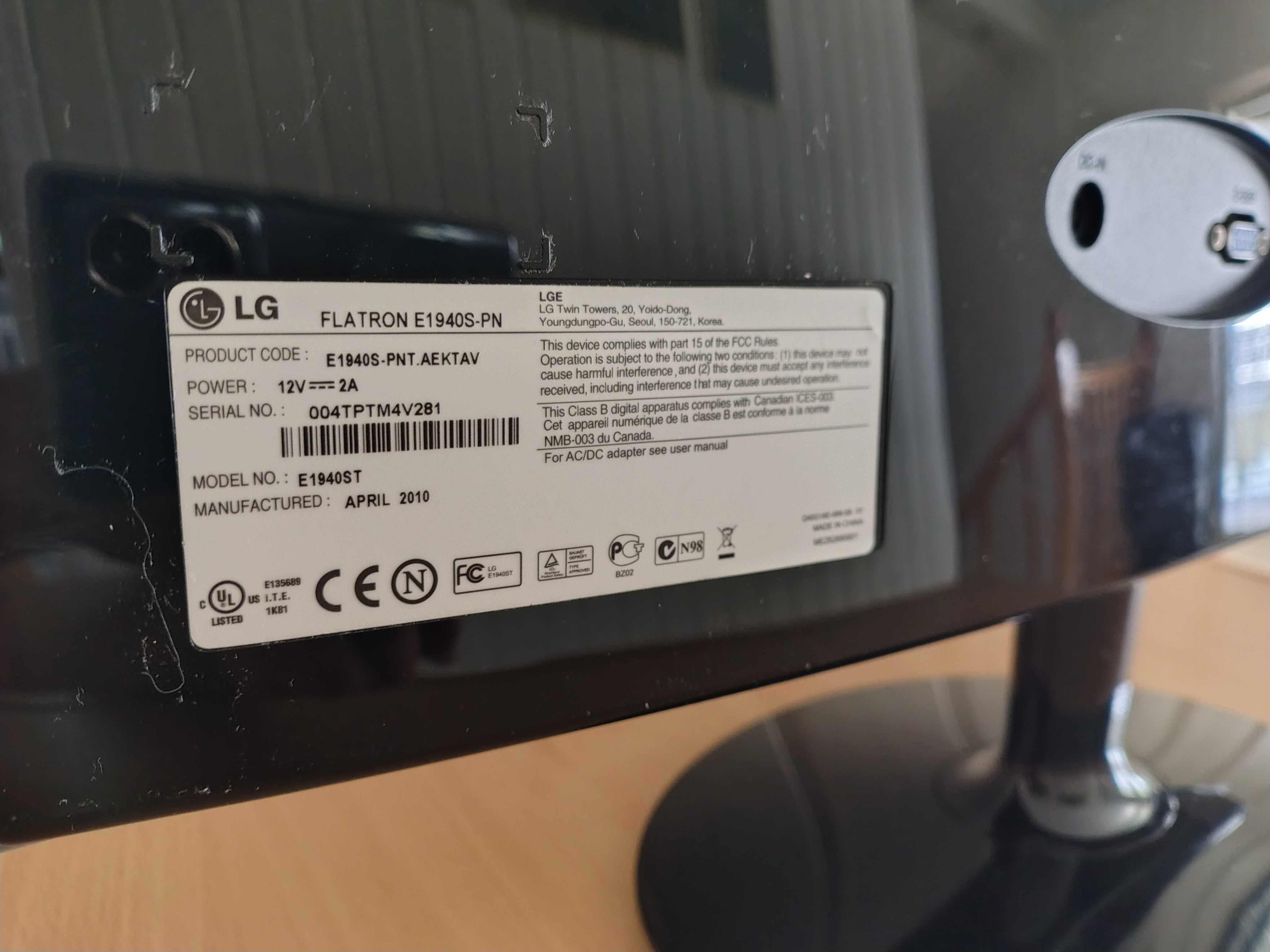 Monitor LG Flatron E1940S-PN
