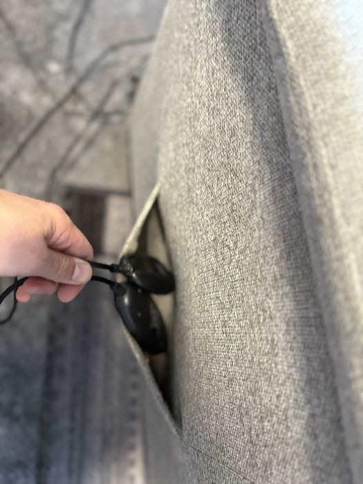 Fotel z funkcją relaksu i masażu szary EXOLI