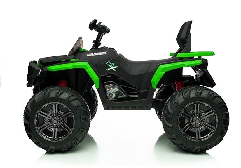 Mega Duży QUAD koła EVA SKÓRA Amotyzatory 180Watt Zielony 4x4