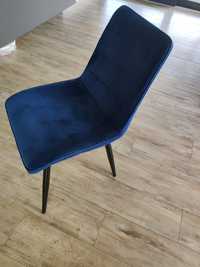 Krzesło welurowe tapicerowane