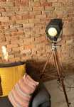 Lampa podlogowa stojąca loft vintage industrial Prl lata 70