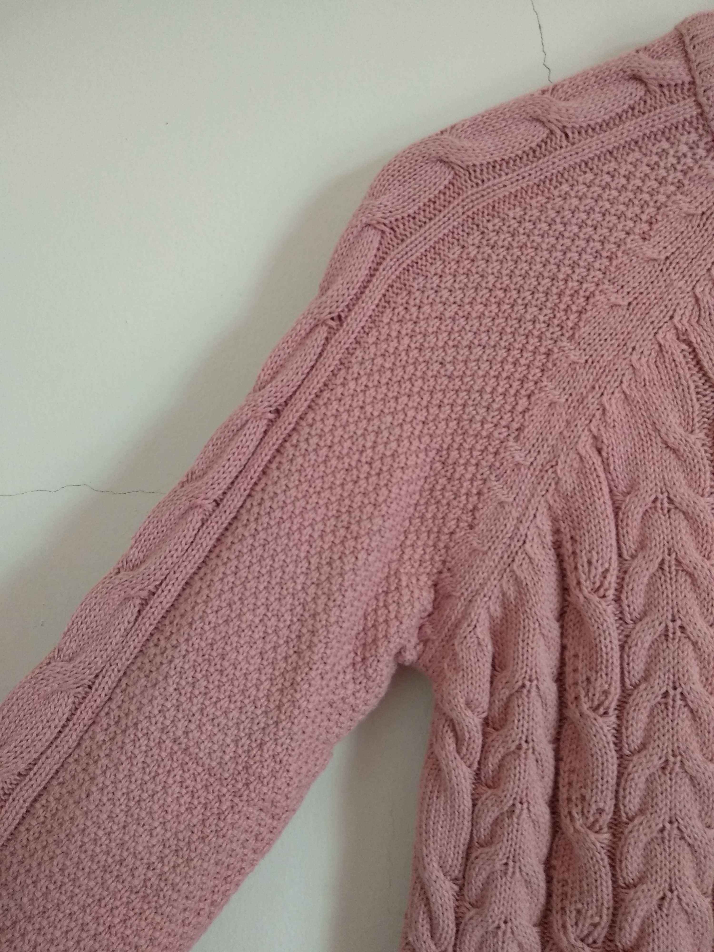 Camisola de malha Rosa Velho Stradivarius - S