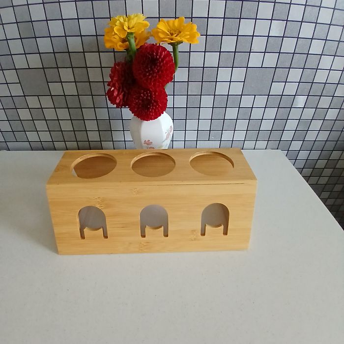 Kesper 58650 Stojak na butelki z tacką ociekową, 32 x 17,5 x 12 cm
