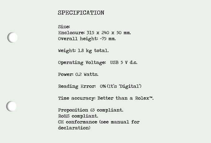 Zegar LIMAFLO The 1947-T Mk1 Revision II Time Accumulator -Kickstarter