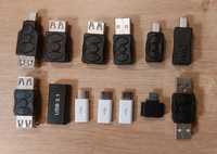 Переходник адаптер USB A, USB F, type C-micro USB, mini USB micro USB