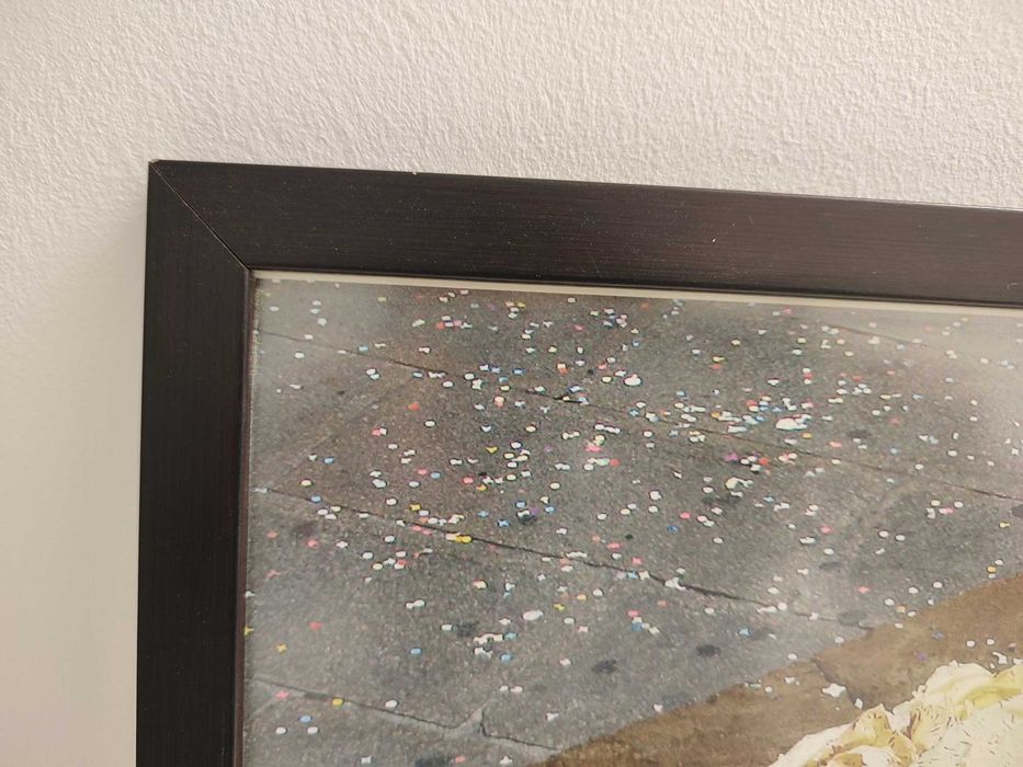 Molduras em madeira wengue com vidro 30x40cm - como novas