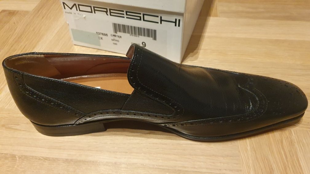 Mokasyny Moreschi Caster rozm. 9 (43-44), NOWE, Loafersy, Półbuty