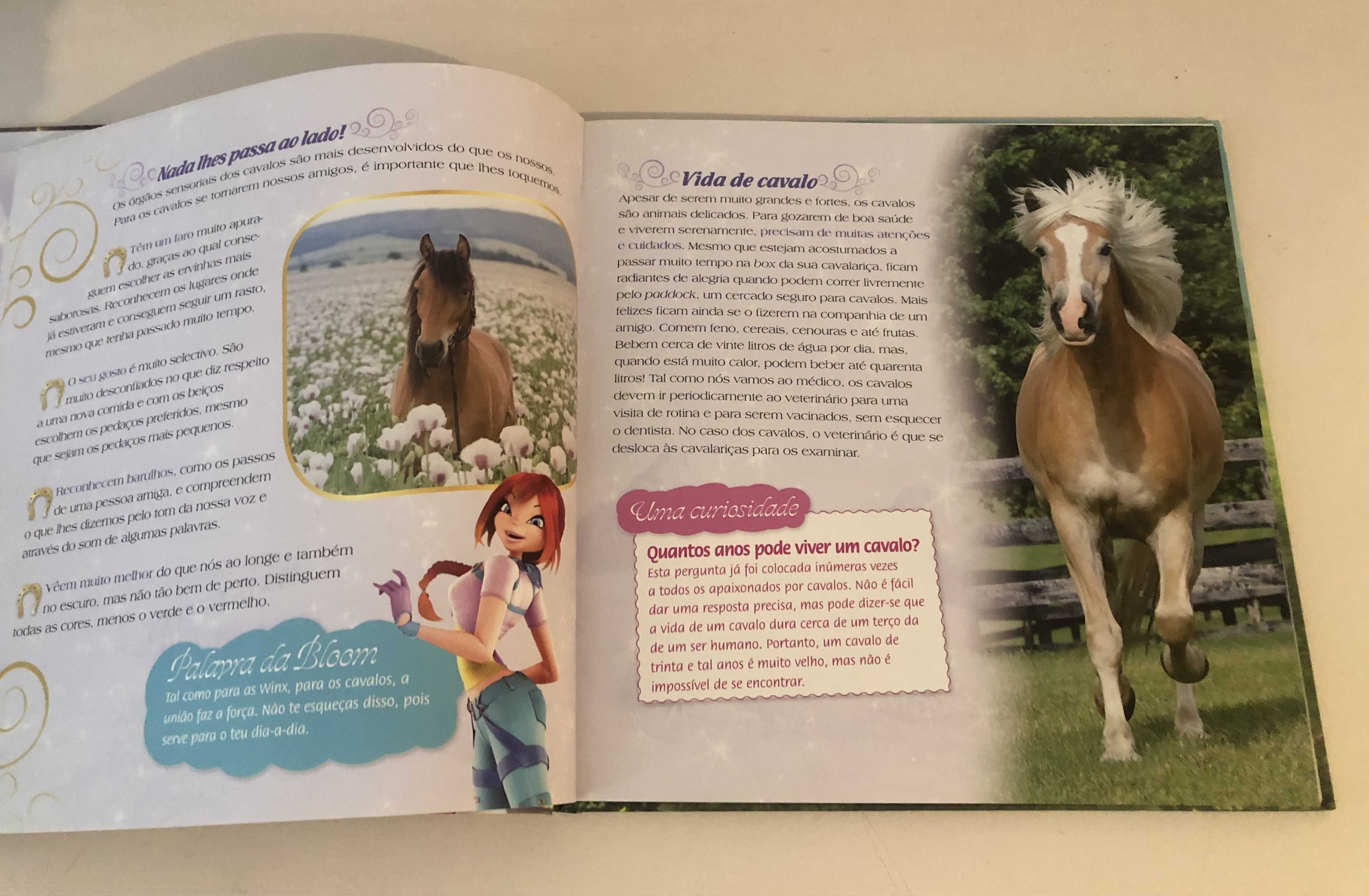 Livro "Peg - o Cavalo Mágico" (com muitas informações sobre cavalos)