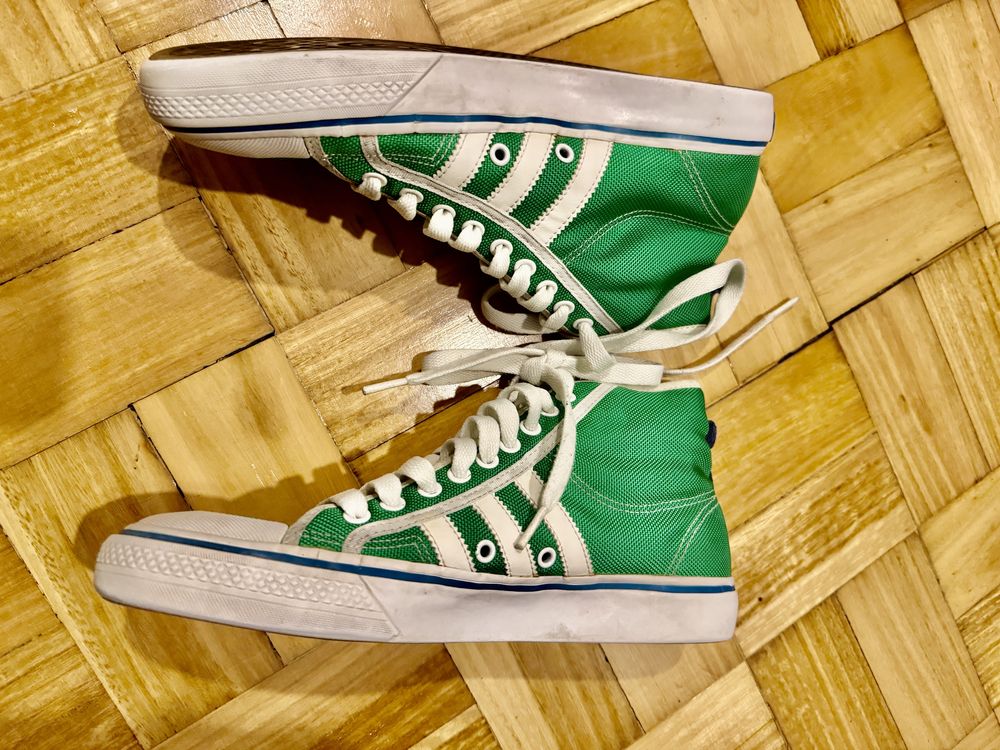 Sapatilhas Adidas  - cor verde e branco