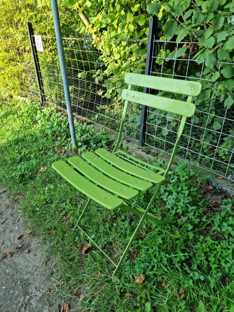 Krzesło metalowe składany