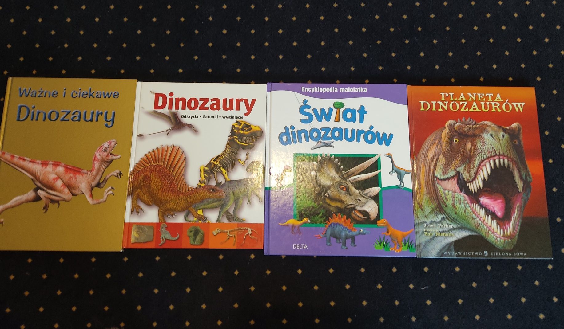 Zestaw książek o dinozaurach