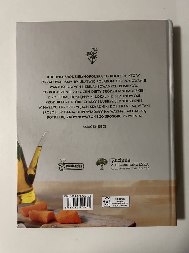 Książka z przepisami kuchnia śródziemno-polska