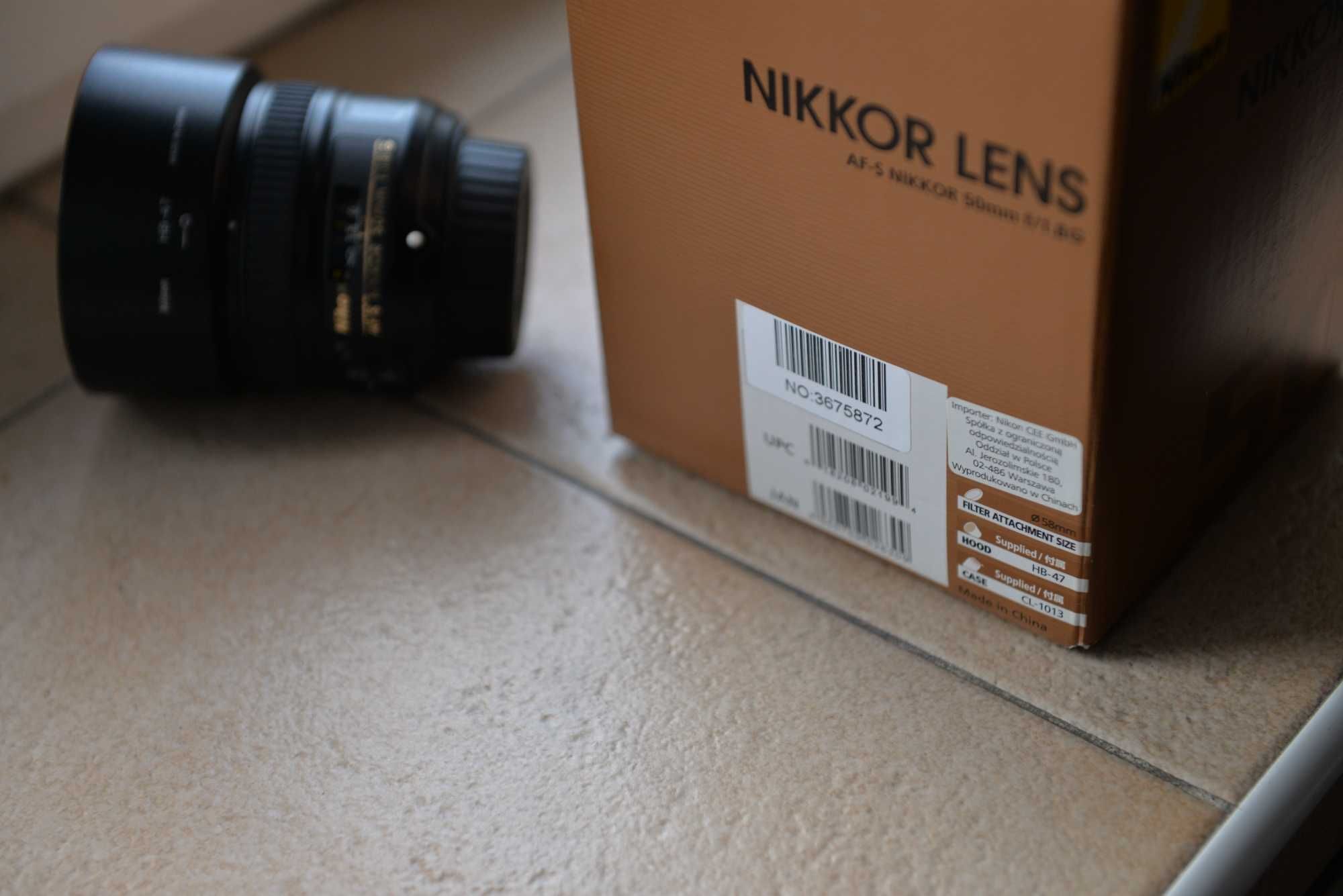 Nikon Nikkor AF-S 50mm f/1.8G. Idealny stan.