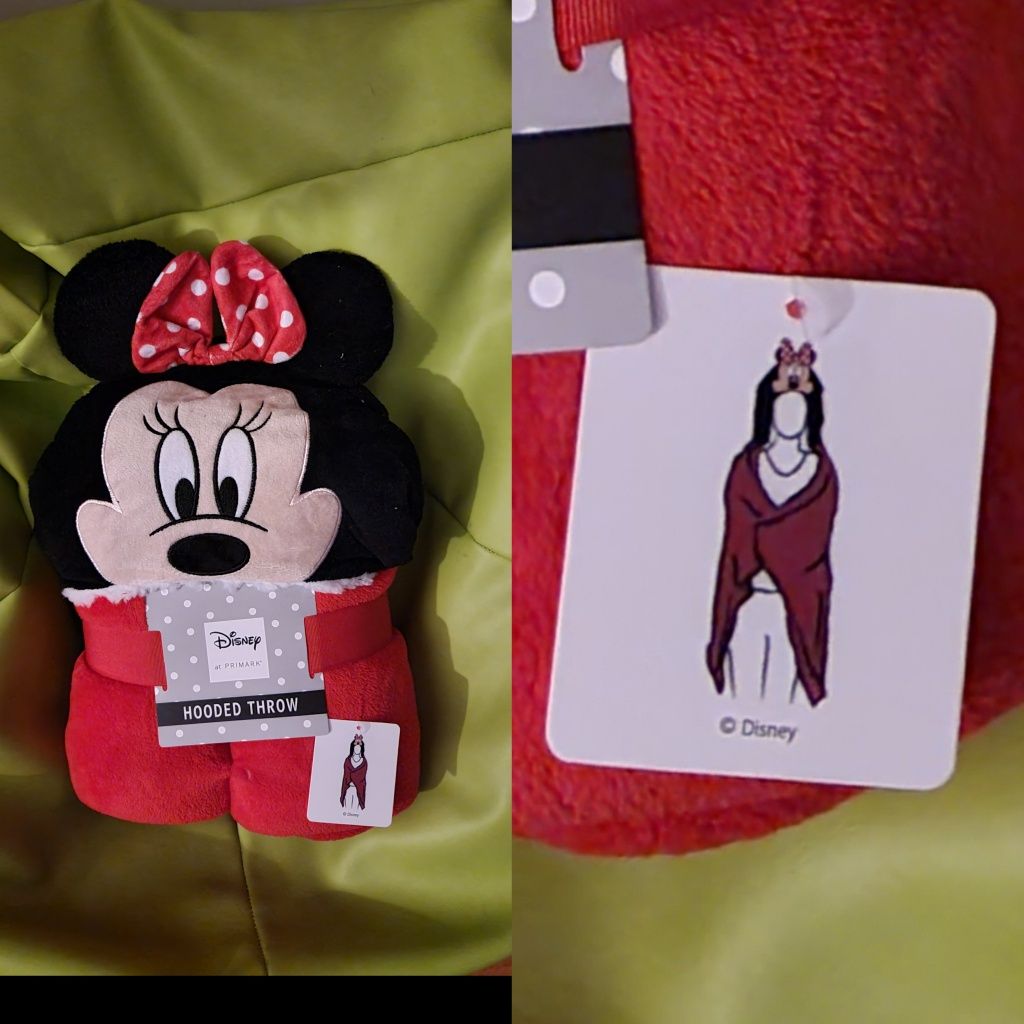Almofada / Manta polar Disney : Mickey Mouse e Minnie Mouse - Natal