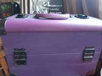 Продам фиолетовый чемоданчик для  косметики