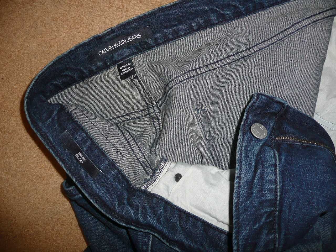 Spodnie dżinsy CALVIN KLEIN W38/L30=52,5/103cm jeansy