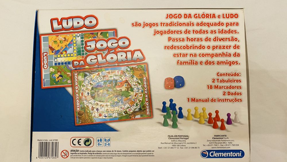 Jogo Tabuleiro “Glória/Ludo”