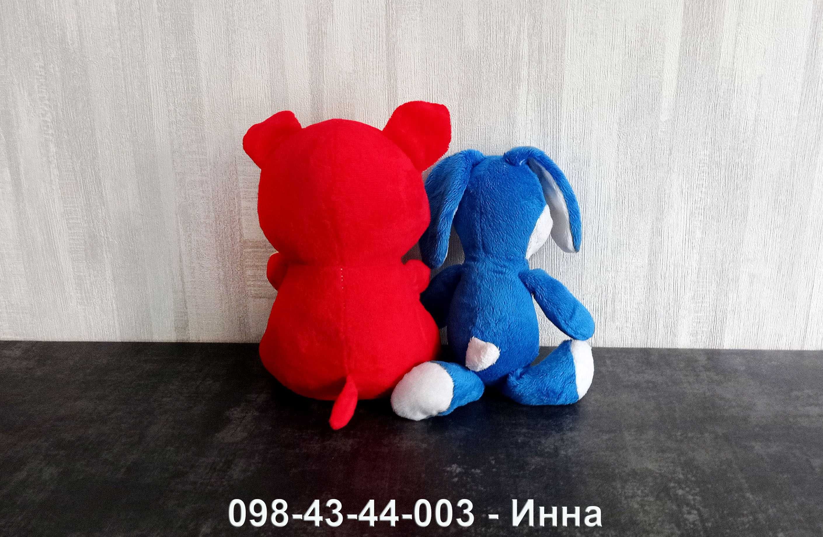 Новые Детские Мягкие Игрушки – 2шт: свинка + заяц